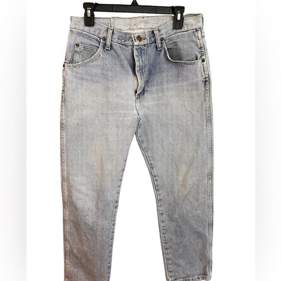 Wrangler Men’s Light Wash Straight Jeans 32x30 - Picture 1 of 11